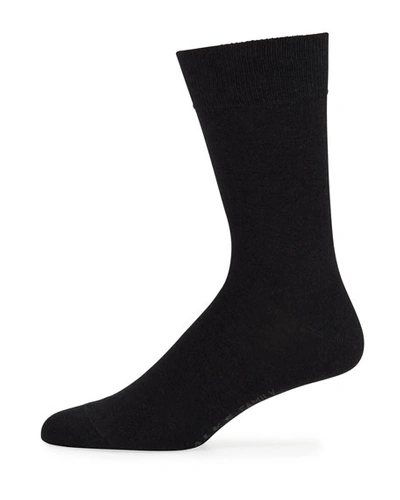 Shop Falke Men's Family Mid-calf Socks In Charcoal