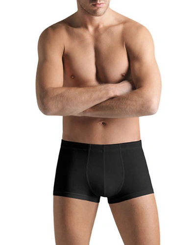 Shop Hanro Cotton Superior Boxers In Black