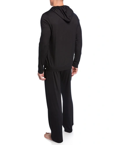 Shop Derek Rose Men's Basel 1 Jersey Lounge Pants In Black