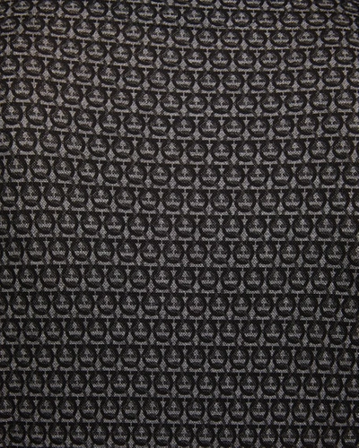 Shop Ferragamo Men's Gancini-print Pique Polo Shirt In Gray/black