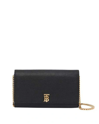 Shop Burberry Hannah Grainy Crossbody Bag, Black