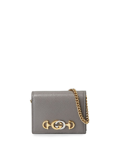 zumi 655 leather wallet on a chain