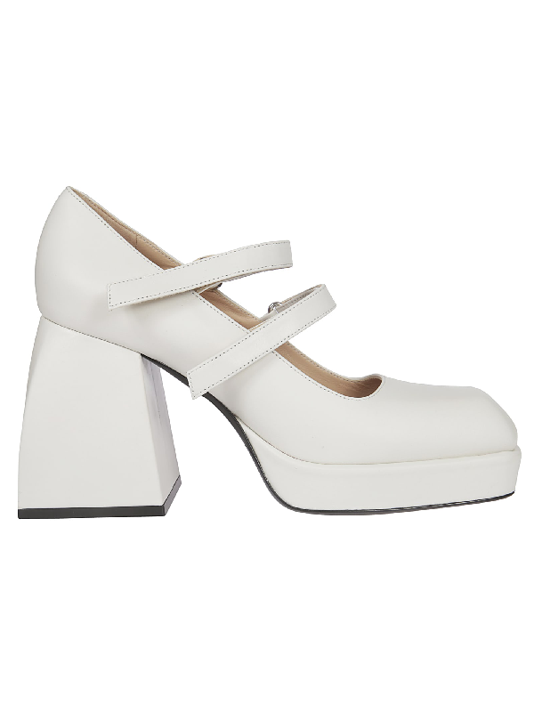 Nodaleto Babies Double Ankle Strap Pumps In Ceramica | ModeSens