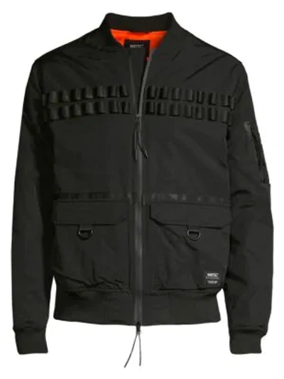 Shop Wesc Utility Bomber Jacket In Black