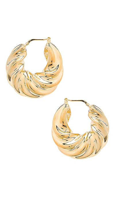 Shop Amber Sceats Norah Earrings In Metallic Gold.