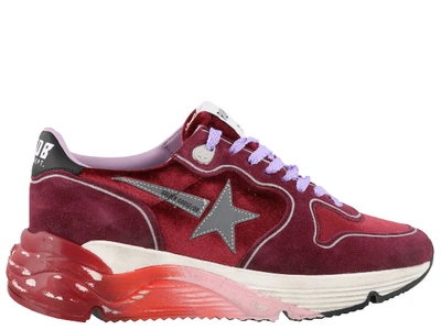 Shop Golden Goose Running Sole Sneakers In Red