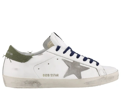 Shop Golden Goose Superstar Sneakers In White Leather- Foo