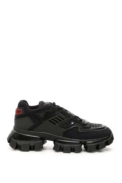 Shop Prada Cloudbust Thunder Sneakers In Nero (black)