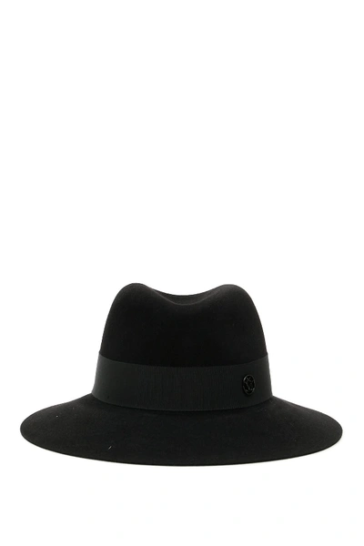 Shop Maison Michel Henrietta Hat In Black (black)