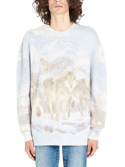 Shop Amiri 'digital Print' Sweater In Multicolor
