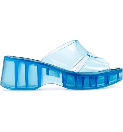 Shop Jeffrey Campbell Jelli Slide Sandal In Blue