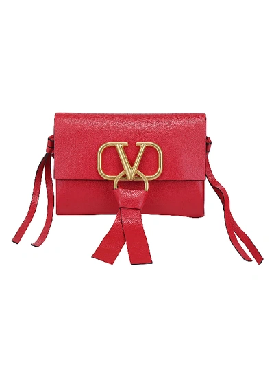 Shop Valentino Belt Bag In Rouge Pur
