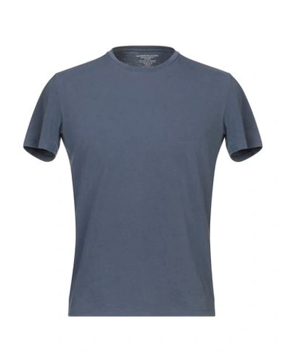 Shop Majestic Filatures Man T-shirt Midnight Blue Size M Cotton, Elastane