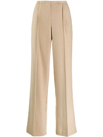 Shop Vince High-waisted Trousers In Neutrals