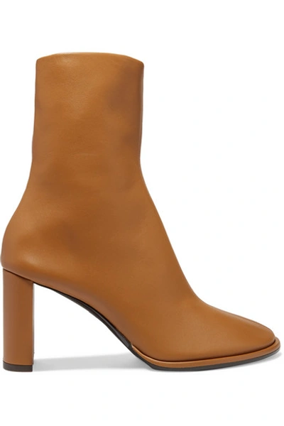 Shop The Row Teatime Leather Ankle Boots In Tan