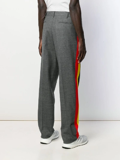 Shop Stella Mccartney Julian Contrast Trousers In Grey