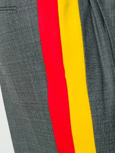 Shop Stella Mccartney Julian Contrast Trousers In Grey