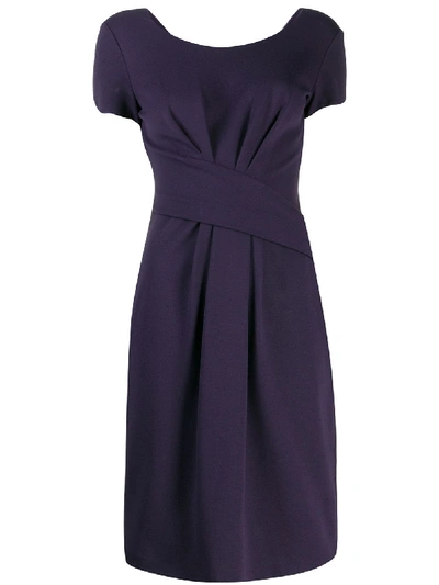 Shop Emporio Armani Midi Dress In Violet