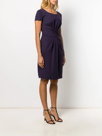 Shop Emporio Armani Midi Dress In Violet