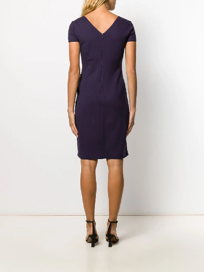 Shop Emporio Armani Midi Dress In Violet