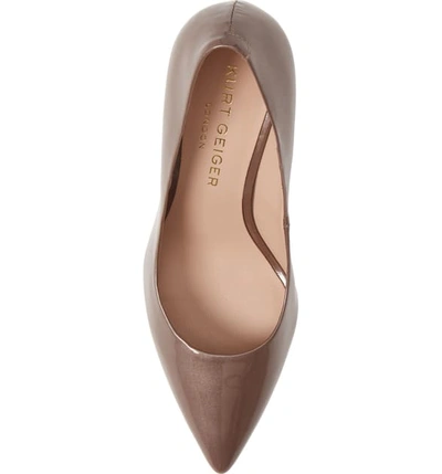 Shop Kurt Geiger Britton 90 Pump In Pink Comb Patent Leather