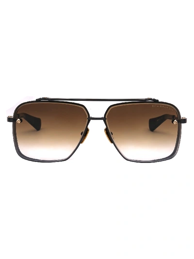Shop Dita Sunglasses In Black Iron/black Rodhdium