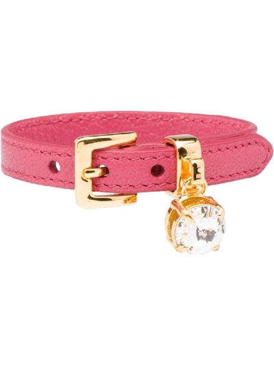 Shop Miu Miu Belt-style Bracelet In Pink