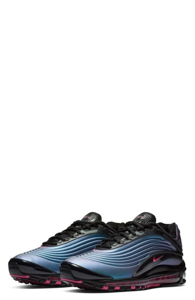 Shop Nike Air Max Deluxe Sneaker In Black/ Laser Fuchsia