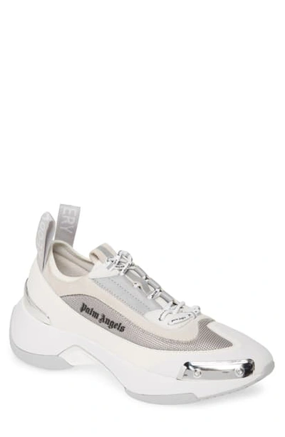 Shop Palm Angels Recovery Sneaker In White / Silver