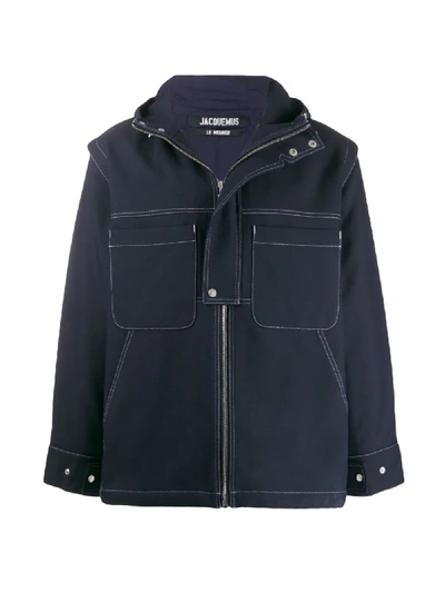 Shop Jacquemus La Veste Meunier Jacket In Blue