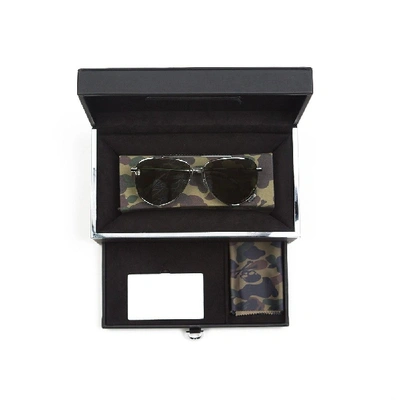 Pre-owned Bape X Mastermind Japan Bmj004 Bc Sunglasses Sunglasses  Black/green Camo | ModeSens