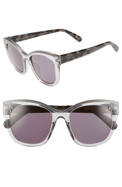 Shop Stella Mccartney 54mm Sunglasses In Grey Havana