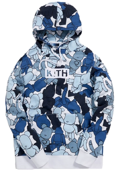 Pre-owned Kith  X Bearbrick Pattern Hoodie Multi