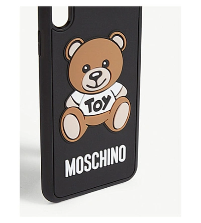 Shop Moschino Teddy Iphone Xs-max Case In Black