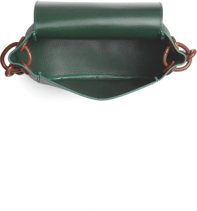 Shop Simon Miller Bend Leather Shoulder Bag In Black Forest