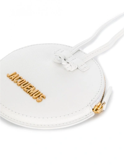 Shop Jacquemus Le Pitchou Leather Coin Purse In White