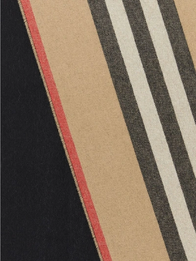 Shop Burberry Cashmere Scarf In Beige