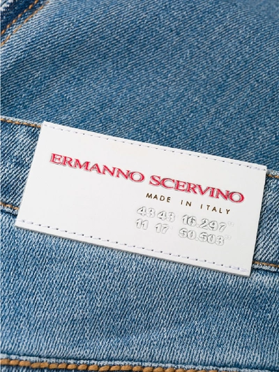 Shop Ermanno Scervino Boyfriend Cotton Jeans In Blue