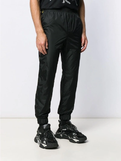 Shop Off-white Logo Print Tracksuit Trousers In Black