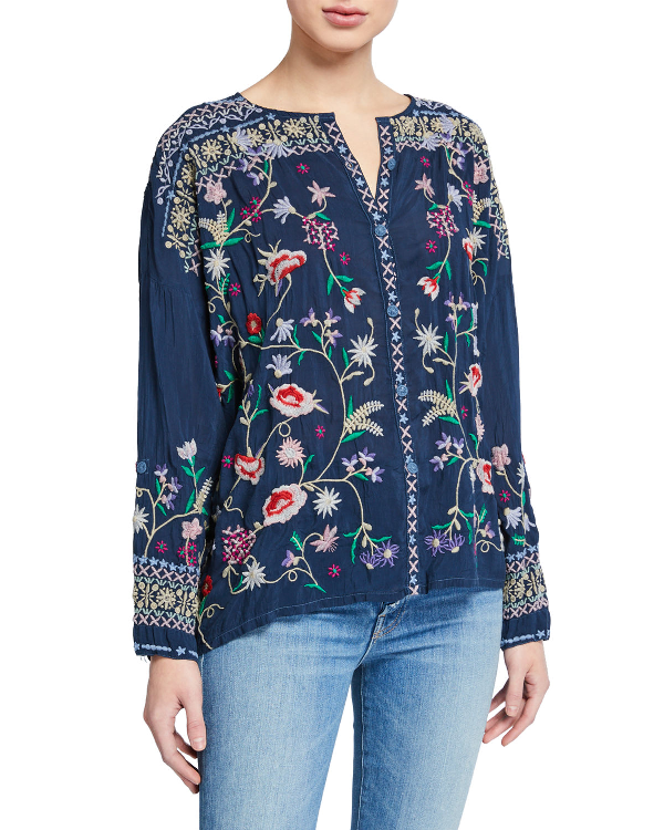 johnny was cabo button down blouse