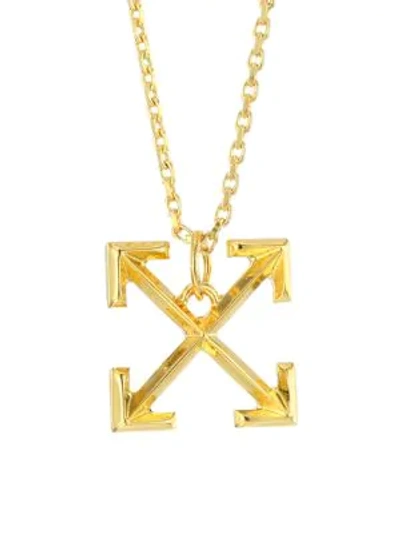 Shop Off-white Goldtone Arrows Necklace