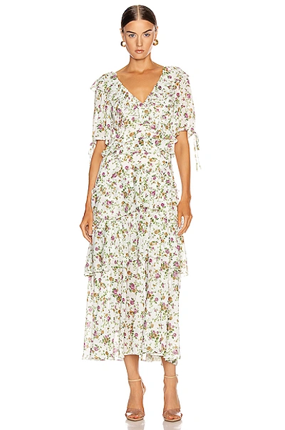 Shop Marissa Webb Deandra Tea Length Dress In Ephrata White