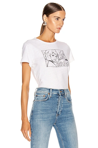 Shop Re/done Classic Tee You're Cute In Vintage White