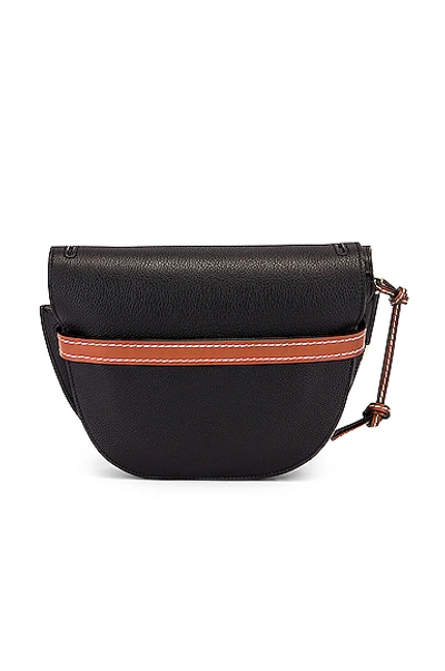 Shop Loewe Gate Small Bag In Black & Pecan