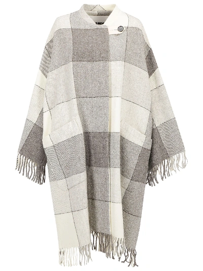 Shop Jil Sander Luella Blanket Coat In Open Grey