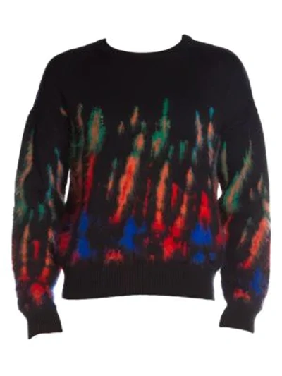 Shop Dsquared2 Paint Splatter Wool & Mohair-blend Sweater In Multi