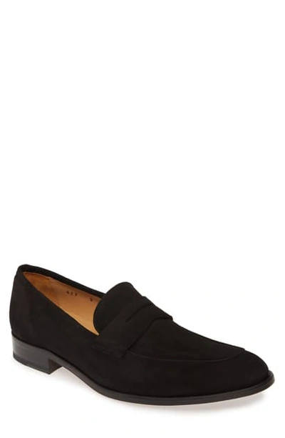 Shop To Boot New York Dearborn Penny Loafer In Black Suede