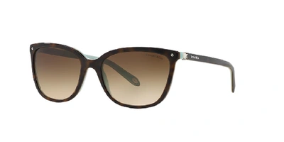 Shop Tiffany & Co . Woman Sunglass Tf4105hb In Brown Gradient