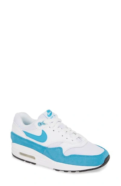 Shop Nike Air Max 1 Nd Sneaker In White/ Light Blue Fury/ Black