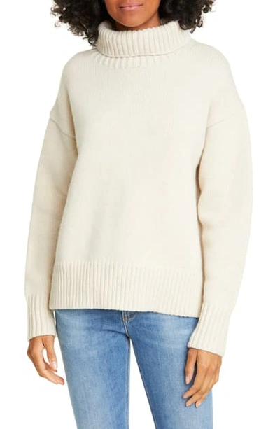 Shop Rag & Bone Lunet Turtleneck Wool Sweater In Oatmeal